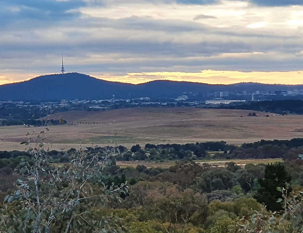 Mt. Jerrabomberra's view of Parliament House, Canberra Tower and Lake Burley Griffin