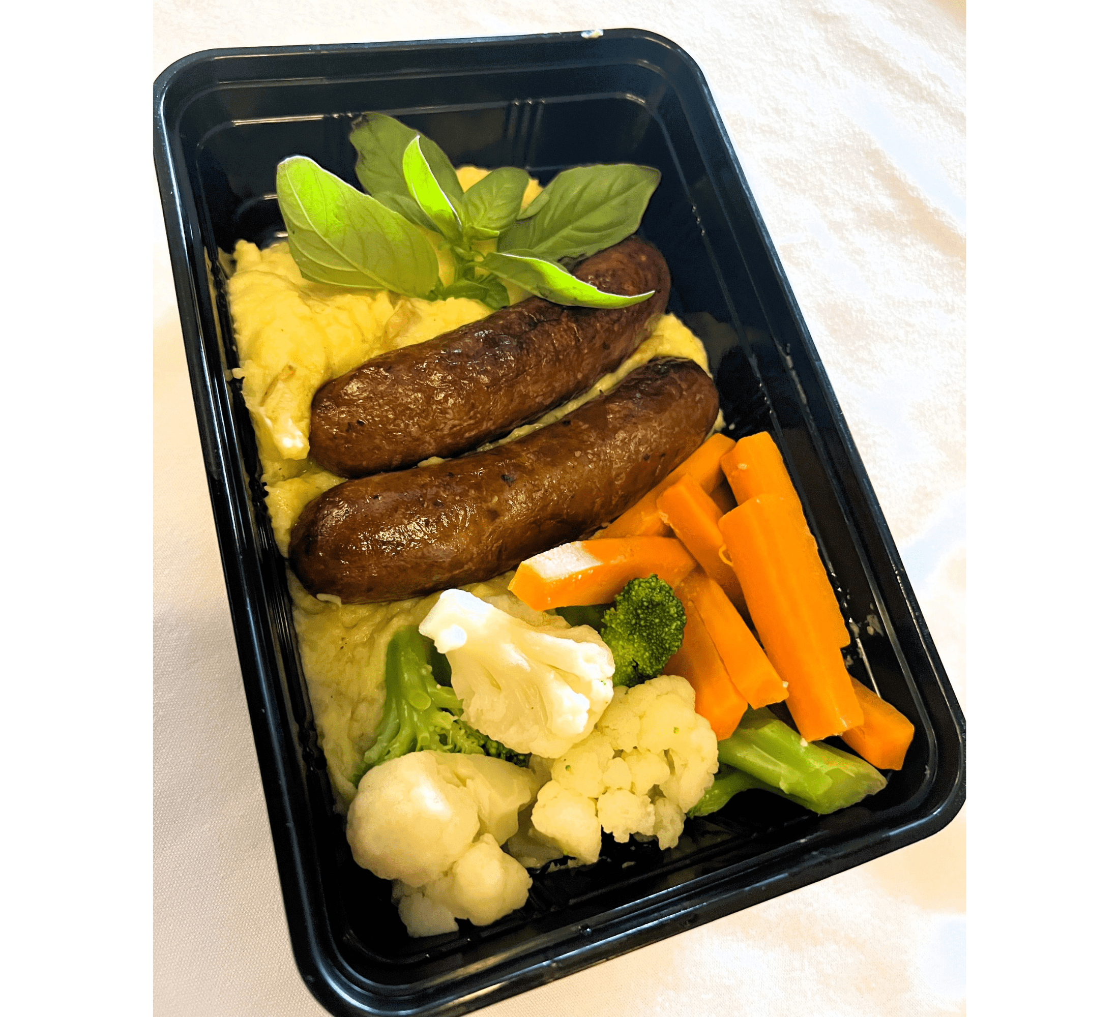 Banger’s & Mash plus Vegetables Gluten Free